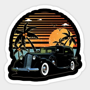 ’37 Packard car sunset Sticker